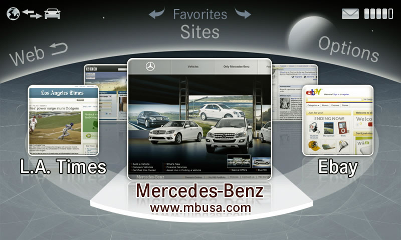 Illustration for article titled Mercedes' Web-Connected myComand Takes on BMW iDrive